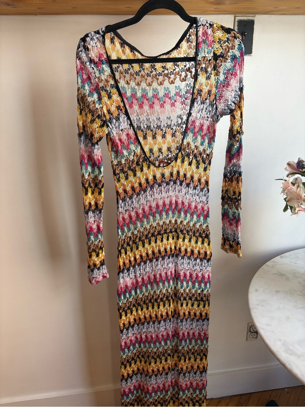 Missoni Multicolor Zigzag Knit Maxi Dress - Picture 5 of 8